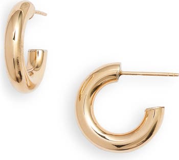 14K Gold Small Hoop Earrings