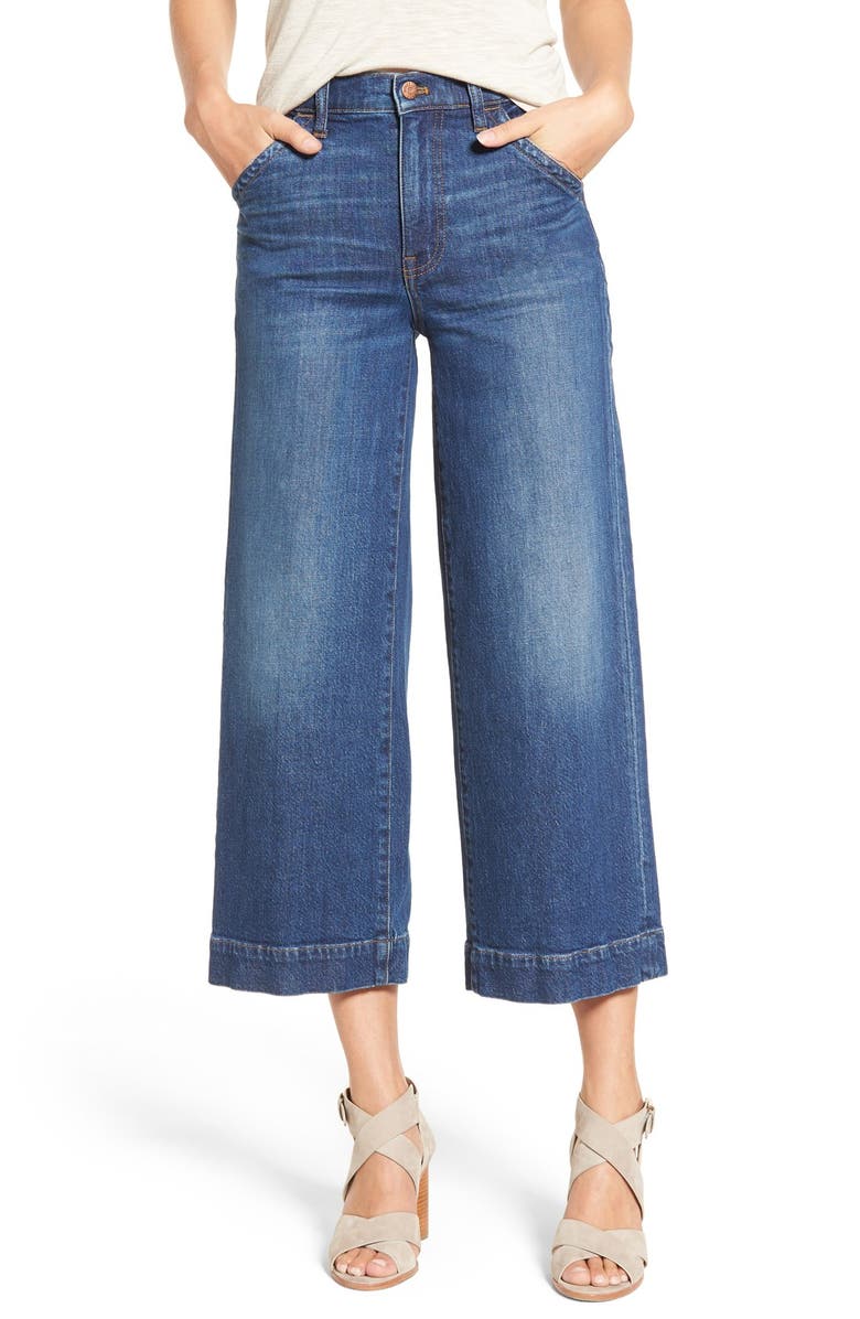 Madewell High Rise Crop Wide Leg Jeans (Colvin Wash) | Nordstrom
