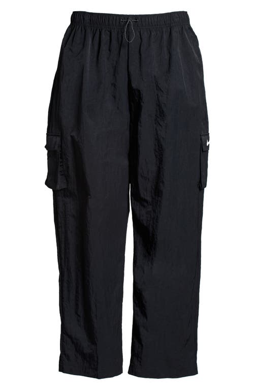 Shop Nike Sportswear Essential Cargo Pants In Black/white