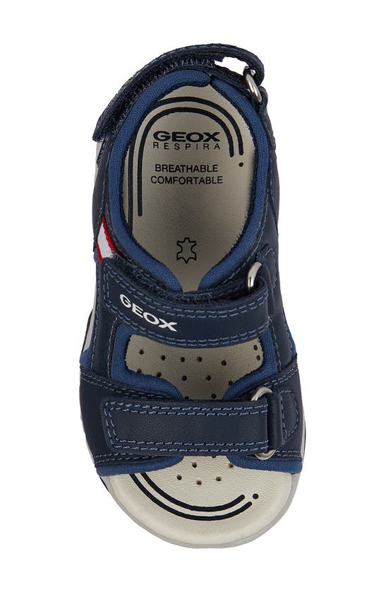 Shop Geox Kids' Flaffee Water Resistant Sandal In Navy