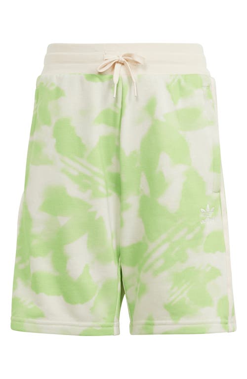Adidas Originals Adidas Kids' Tie Dye Drawstring Shorts In White/green Spark