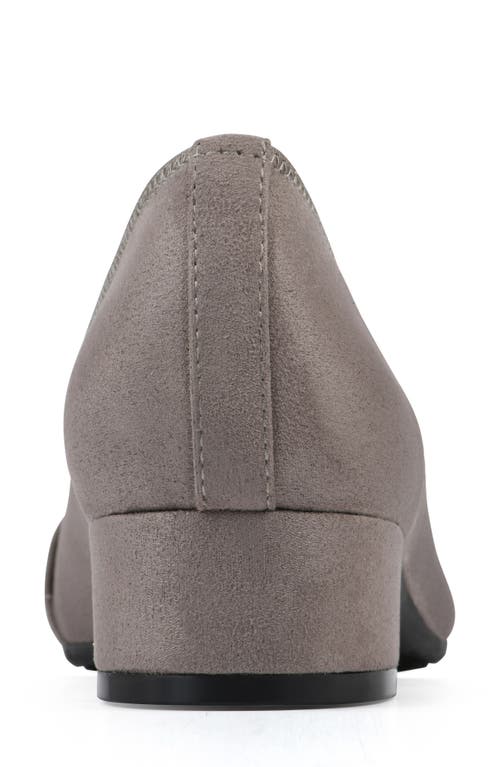 Cliffs By White Mountain Bordeaux Pump In Taupe Fabric