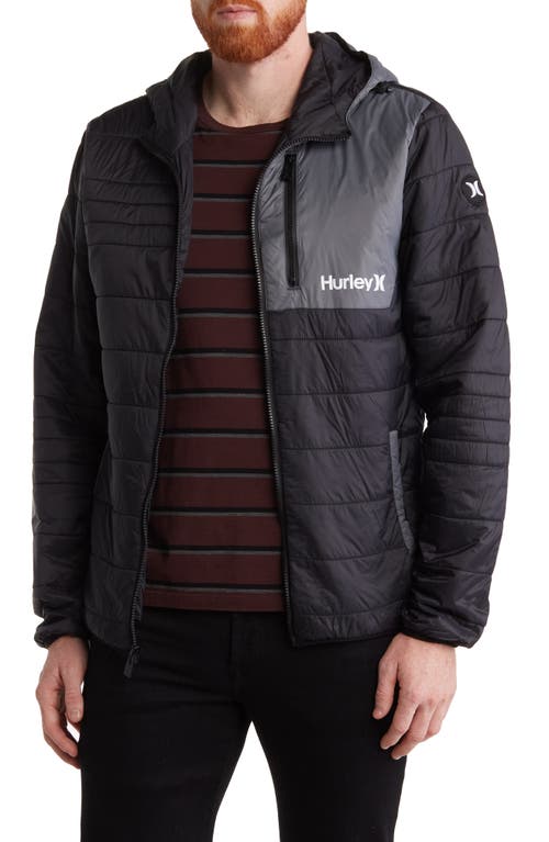 Shop Hurley Carrick Quilted Jacket In Black