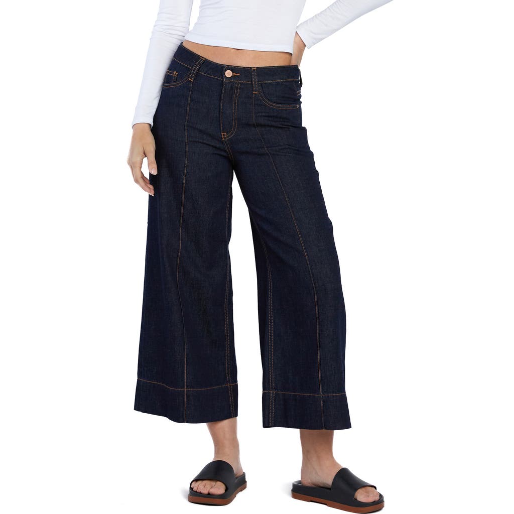 WASH LAB DENIM WASH LAB DENIM ISLA HIGH WAIST CROP WIDE LEG JEANS