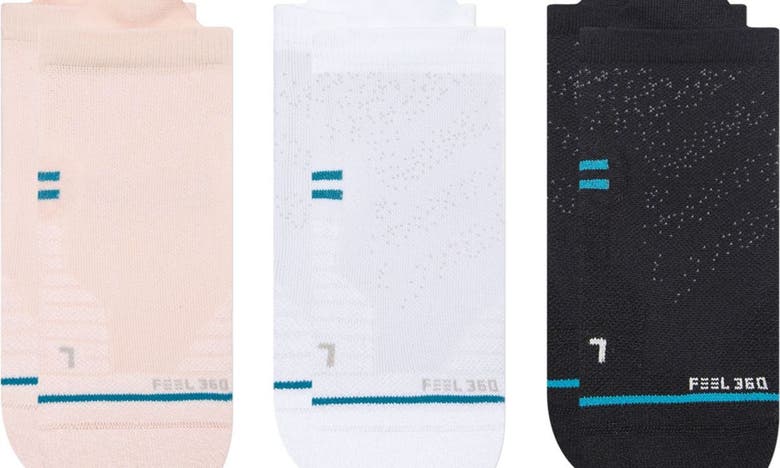 Shop Stance Athletic 3-pack Tab Socks In Pink Multi