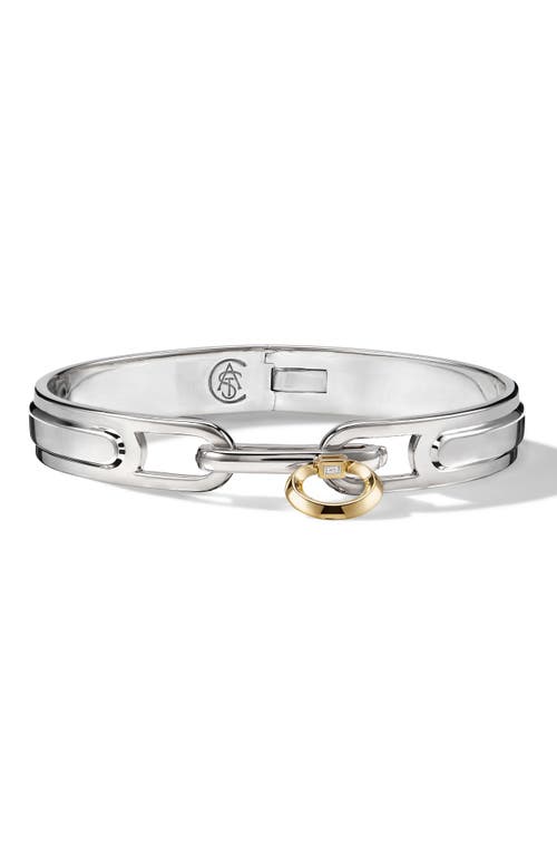 The Icon Diamond Cuff Bracelet in Silver