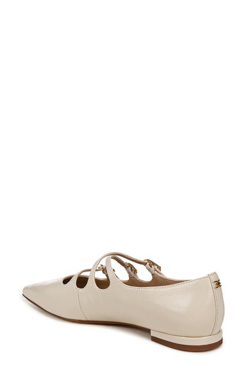 Shop Sam Edelman Cass Pointed Toe Flat In Alpine Ivory