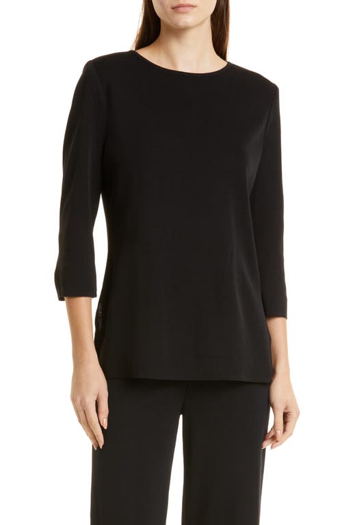 Misook Knit Tunic Top Black at Nordstrom,