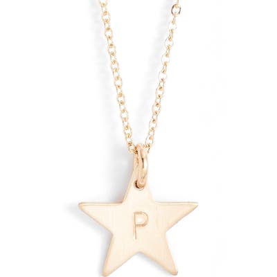 Nashelle 14K-Gold Fill Initial Mini Star Pendant Necklace