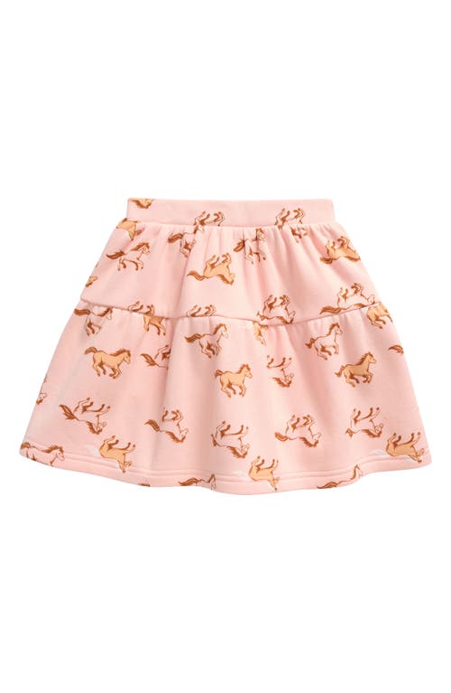 Tucker + Tate Kids' Tiered Knit Skort in Pink English Horses 