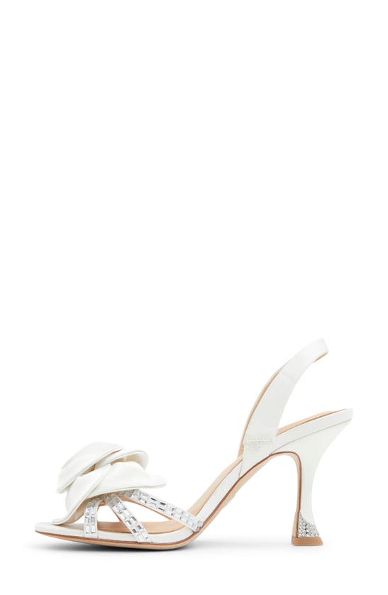 Shop Ted Baker Aria Rose Slingback Sandal In White