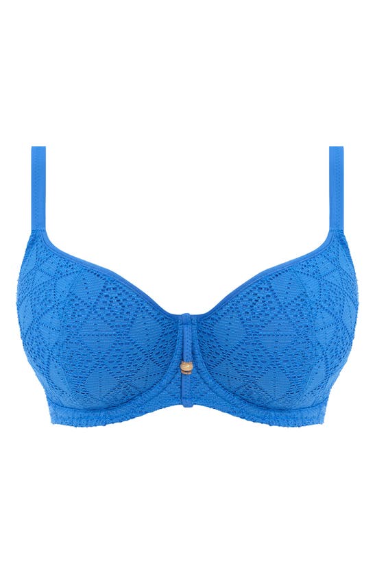 Freya Nomad Nights Underwire Sweetheart Neck Bikini Top In Atlantic (alt)