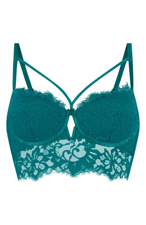 Shop Hunkemoller Hunkemöller Isabelle Lace Underwire Bra In Deep Lake