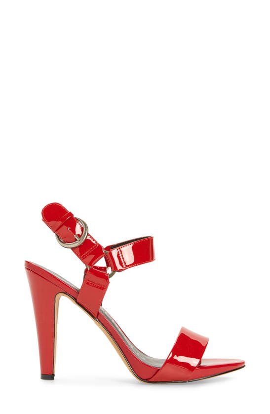 Shop Karl Lagerfeld Paris Cieone Ankle Strap Sandal In Engine Red