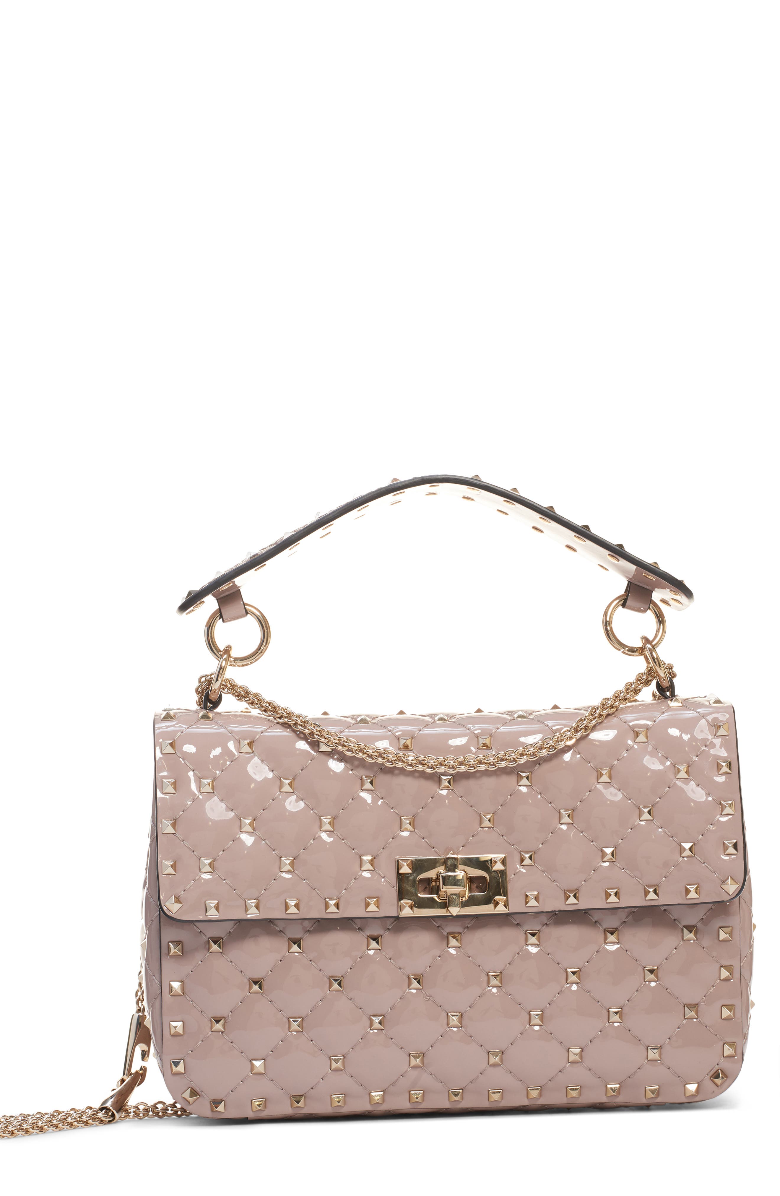 valentino garavani rockstud medium leather shoulder bag