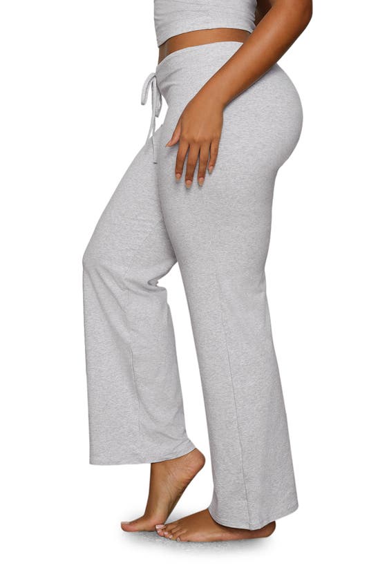 Skims Cotton Blend Jersey Pajama Pants In Light Heather Grey