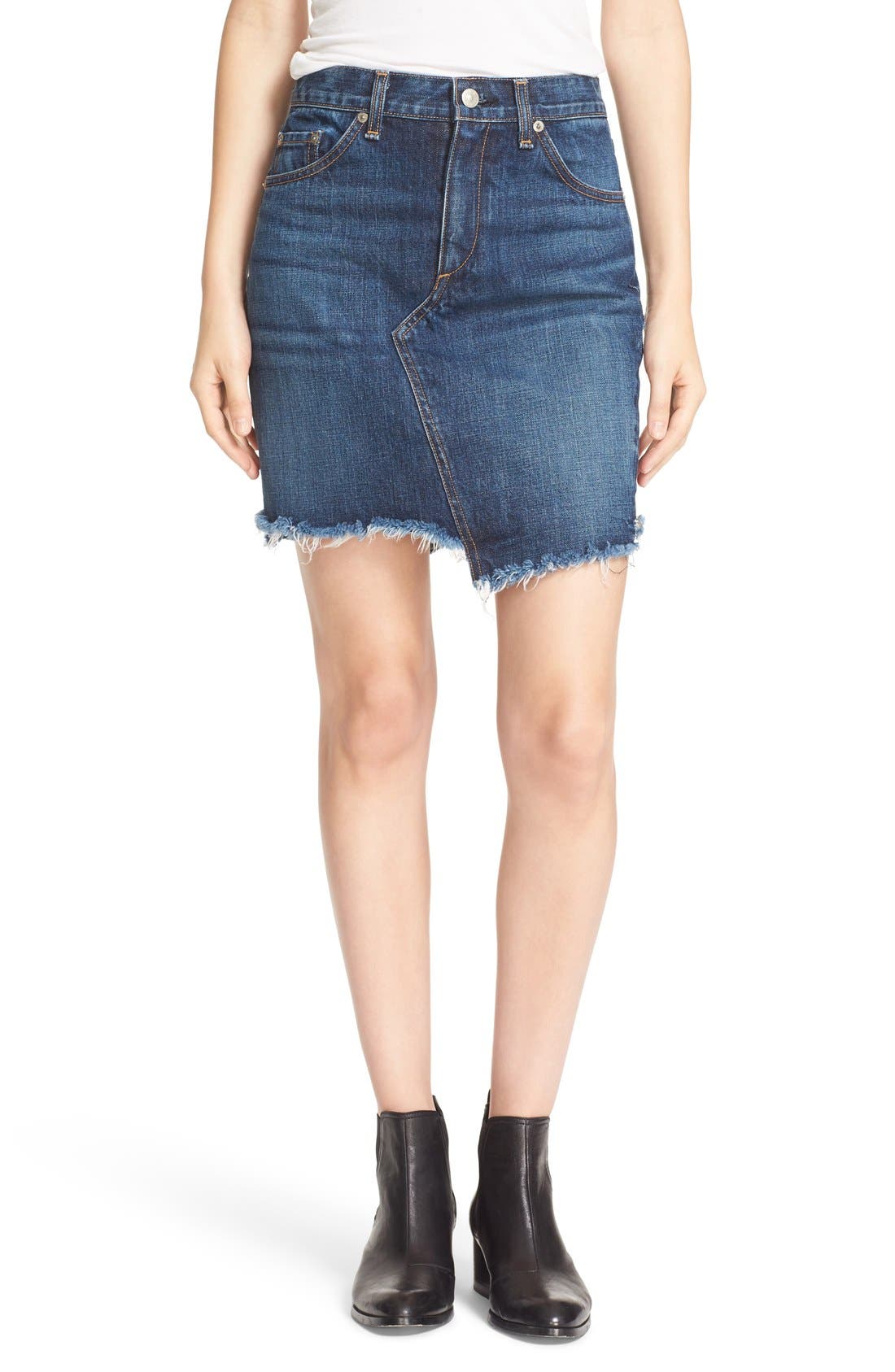 rag and bone jean skirt