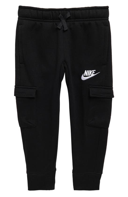 Nike Kids' Club Cargo Joggers In Black
