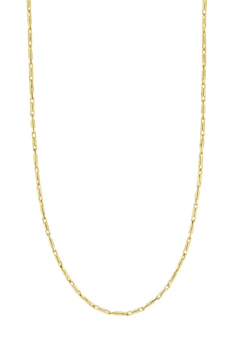 14K Gold Everyday Mini Bar Chain Necklace (Nordstrom Exclusive)