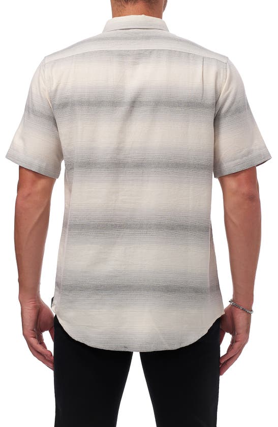 Shop Ezekiel Deck Short Sleeve Cotton Button-up Shirt In Bone