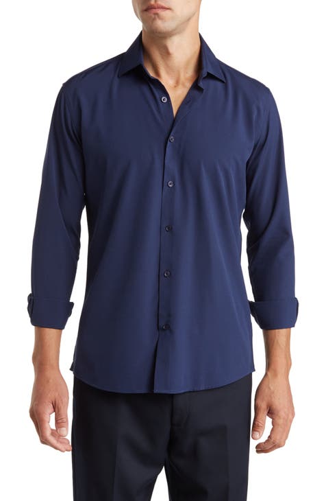 Men Blue Super Slim Fit Solid Full Sleeves Formal Shirt
