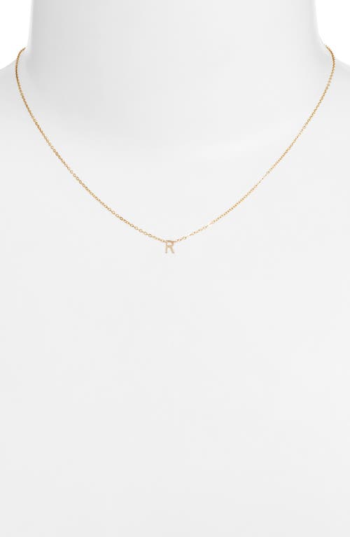 Set & Stones Cheyenne Initial Pendant Necklace In Gold/r