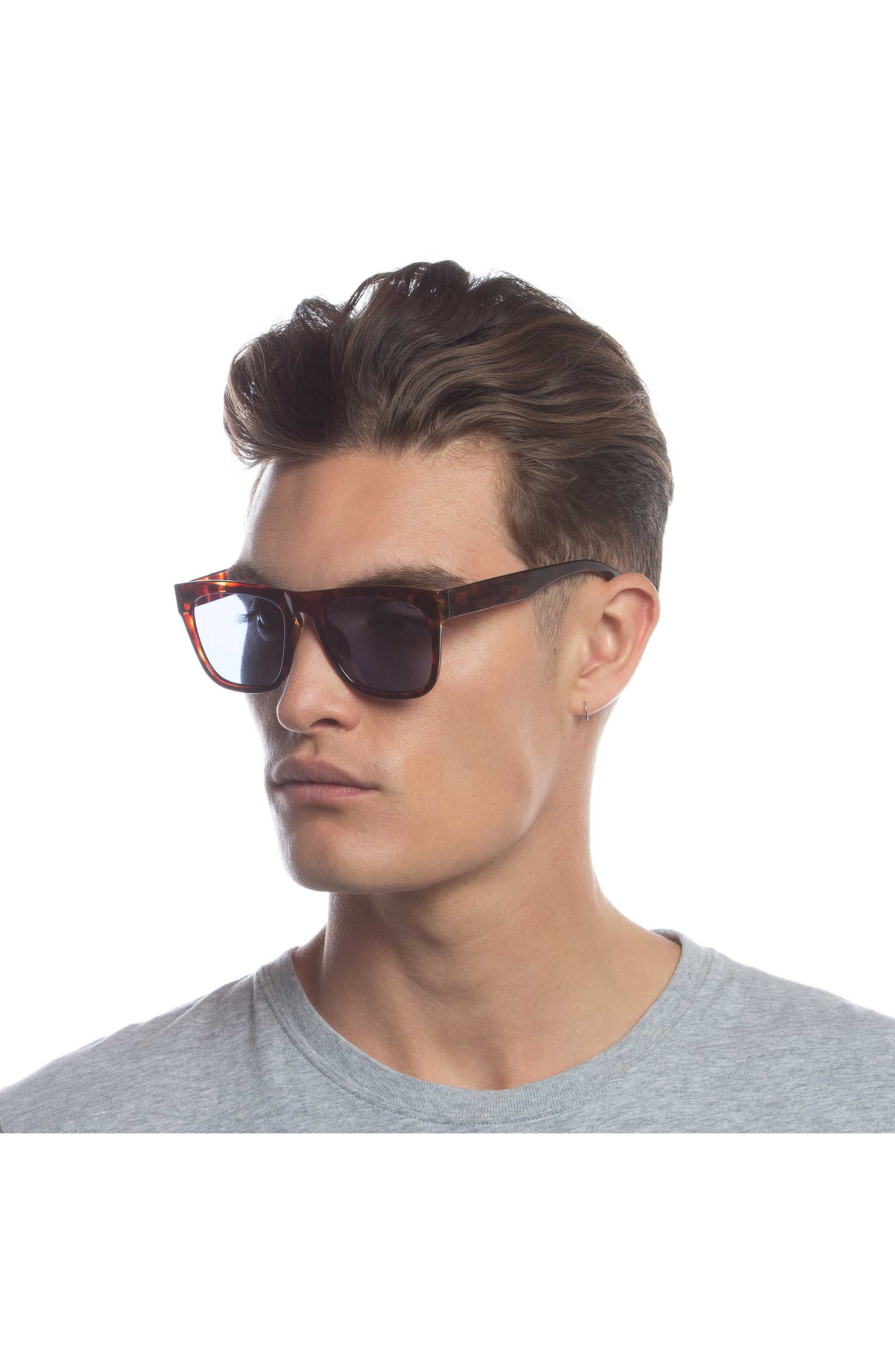 black tie 55mm rectangle sunglasses