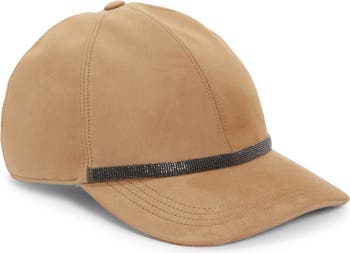 Caramel suede baseball cap hotsell