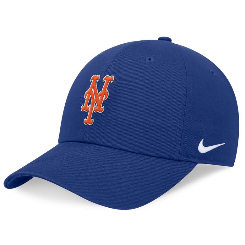 Nike Royal New York Mets Evergreen Club Adjustable Hat In Blue