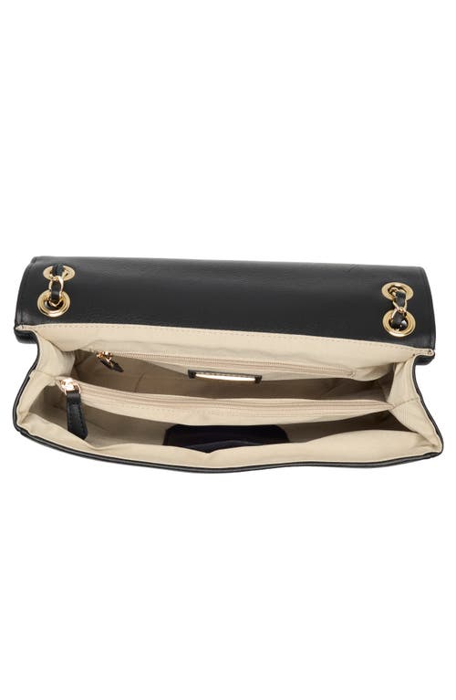 Shop Valentino By Mario Valentino Posh Leather Shoulder Bag In Black