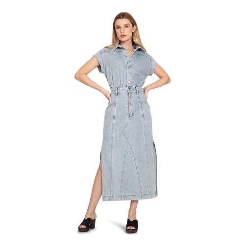 BELLE & BLOOM BELLE & BLOOM SUNDOWN DENIM MIDI SHIRT DRESS