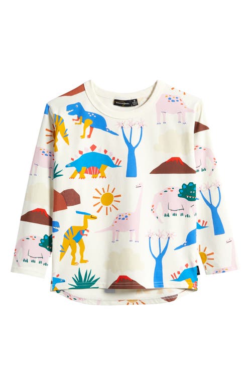 Rock Your Baby Kids' Dino Sun Long Sleeve Graphic T-Shirt Cream at Nordstrom,