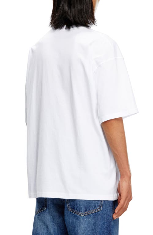 Shop Diesel ® T-boxt-d Logo T-shirt In White