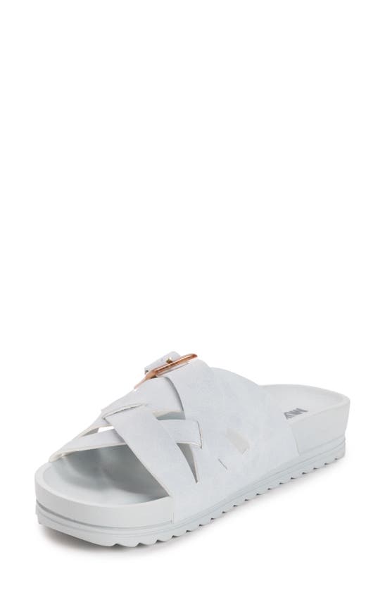 Muk Luks Grand Shayna Slide Sandal In Light Blue
