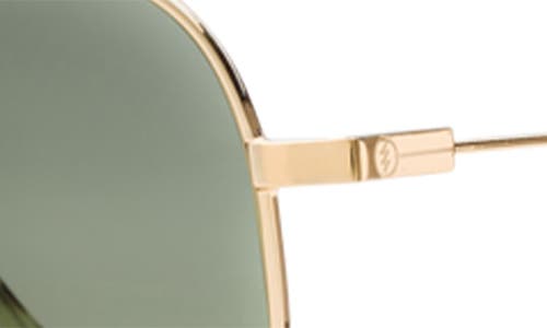 Shop Electric Av1 Xl 51mm Polarized Aviator Sunglasses In Shiny Gold/grey Polar