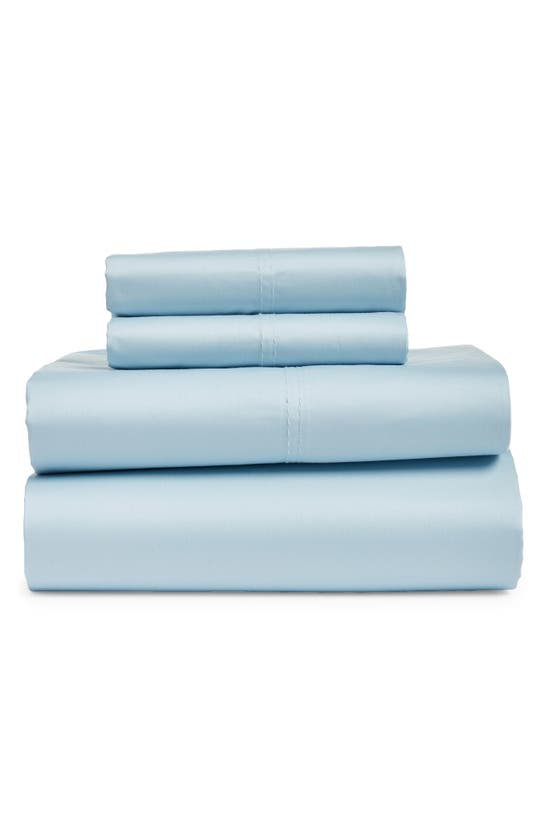 Shop Nordstrom 400 Thread Count Organic Cotton Sateen Sheet Set In Blue Skyride