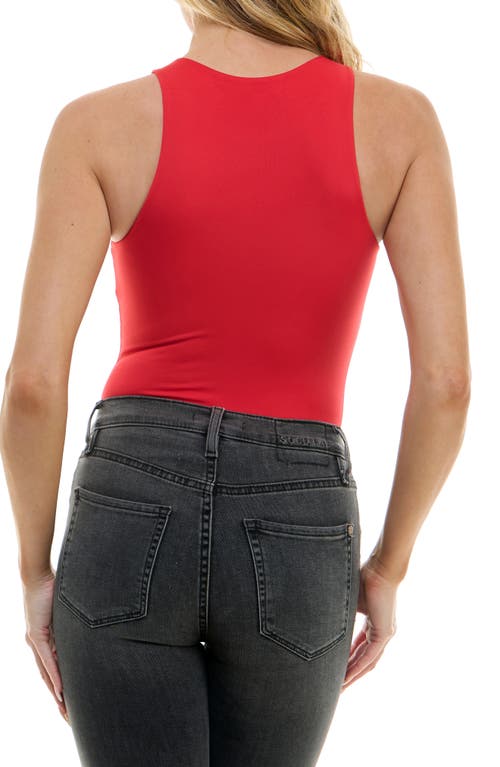 Shop Urban Social Sleeveless Bodysuit In Red