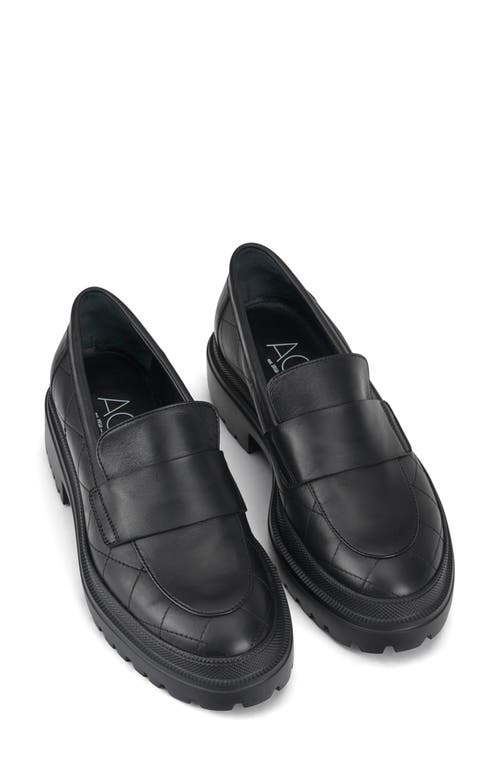 Shop Agl Attilio Giusti Leombruni Agl Mary Soft Platform Loafer In Nero