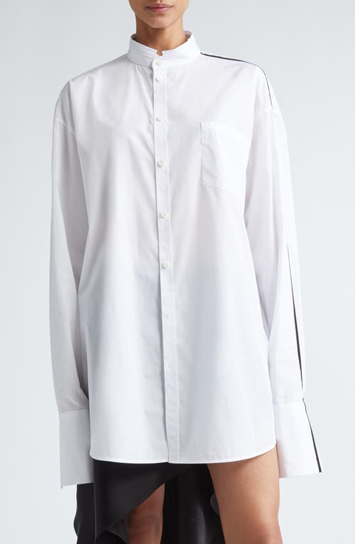 Peter Do Cotton Button-Up Shirt White at Nordstrom,