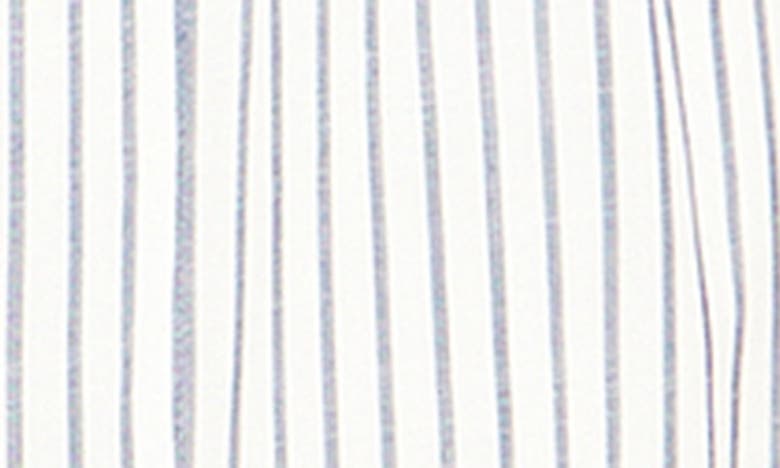 Shop City Chic Flynn Stripe Long Sleeve Shirtdress In Navy Stripe