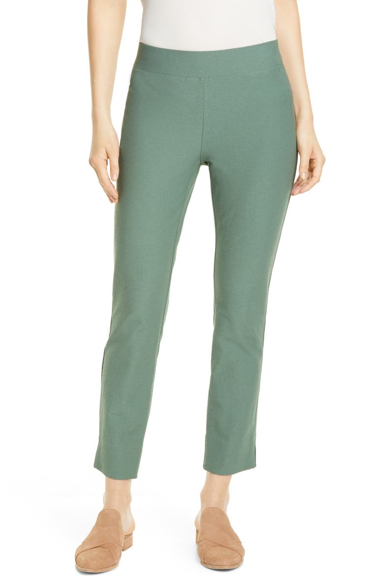 Eileen Fisher Notch Cuff Slim Crop Pants (Regular & Petite) | Nordstrom