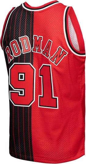 Men's Mitchell & Ness Dennis Rodman Red/Black Chicago Bulls Big Tall  Hardwood Classics 1995/96 Split Swingman Jersey - Yahoo Shopping