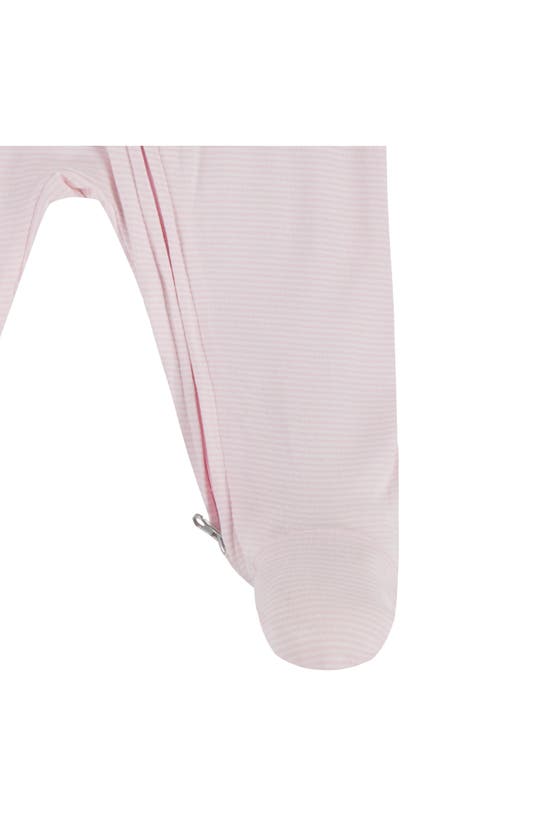 Shop Nike Stripe Zip Footie In Pink Foam