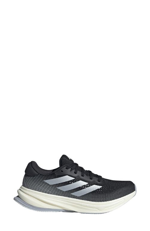 Shop Adidas Originals Adidas Supernova Rise Running Shoe In Black/halo Silver/dash Grey