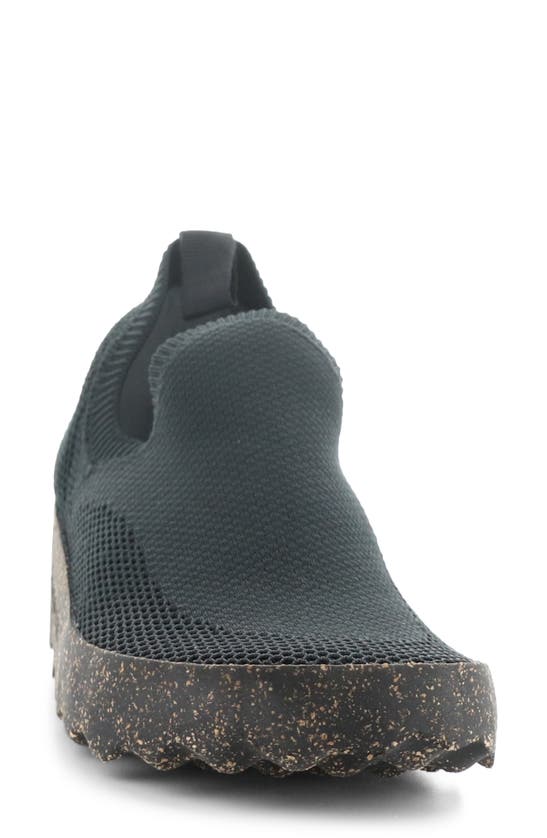 Shop Asportuguesas By Fly London Clip Slip-on Sneaker In Black Recycled Knit