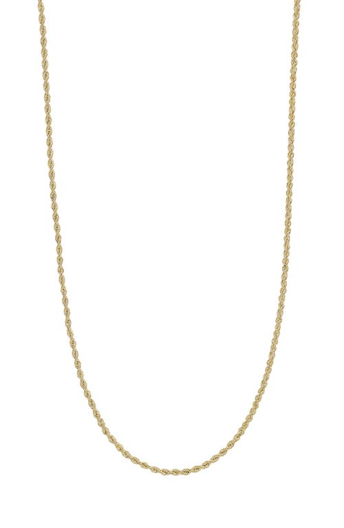 Bony Levy 14K Gold Rope Chain Necklace Yellow at Nordstrom,