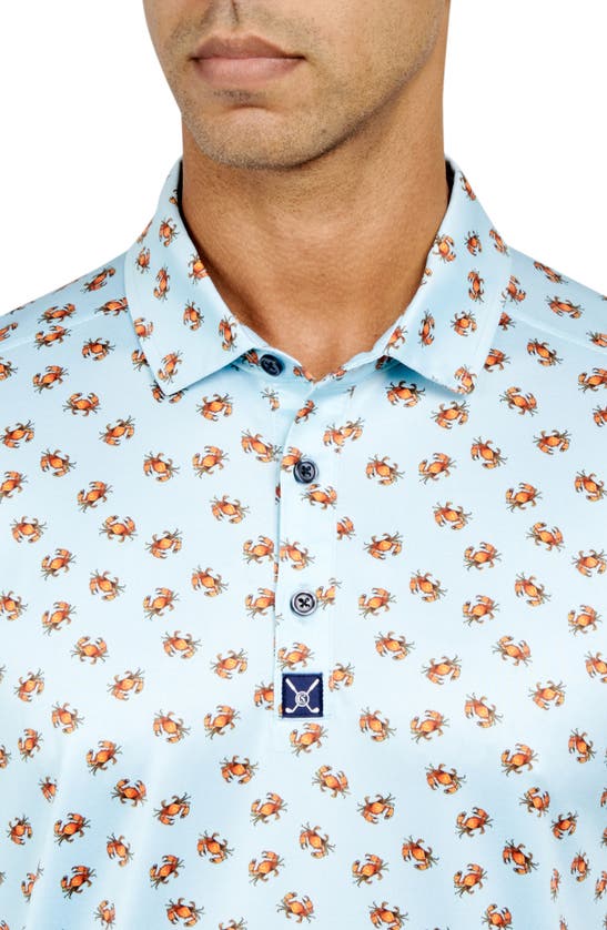 Construct Grab Golf Polo In Blue