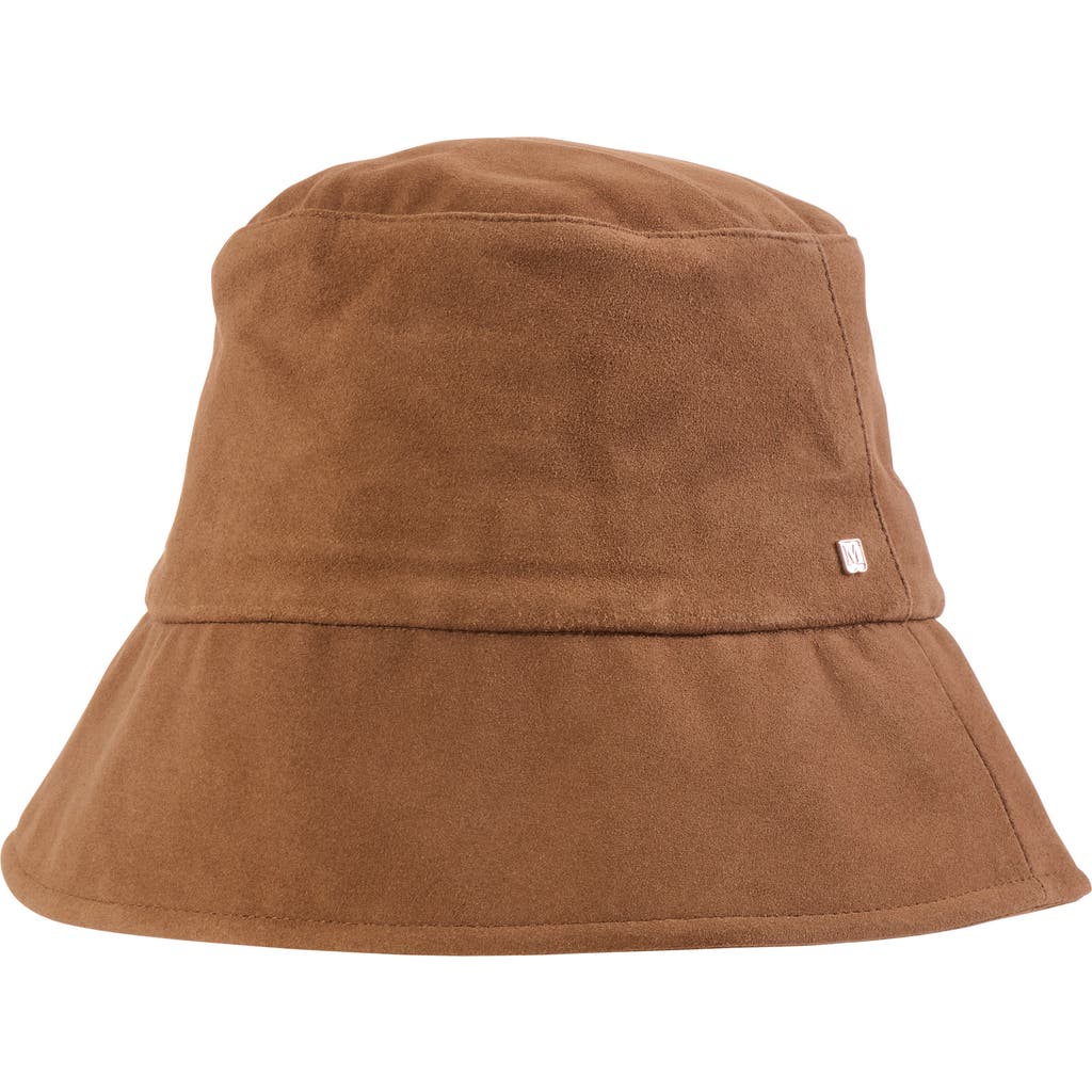 Bruno Magli Suede Bucket Hat In Vicuna