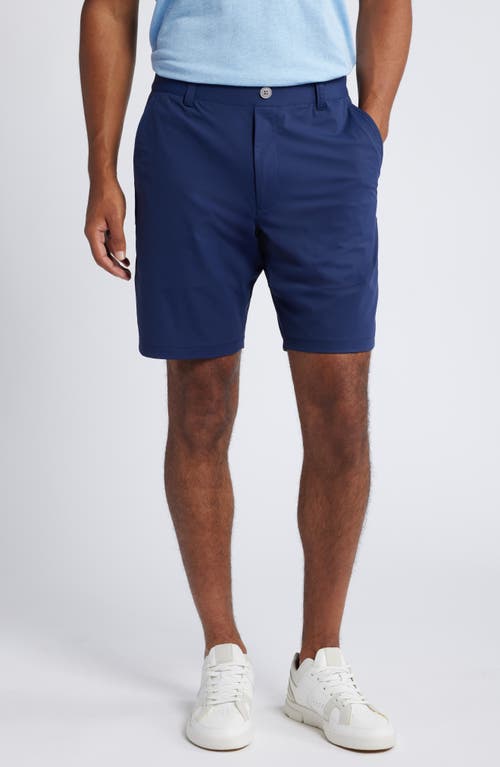 Johnnie-o Fusionn Stretch Nylon Chino Shorts In Navy