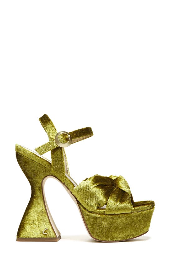 Circus Ny Audrea Platform Sandal In Chartreuse